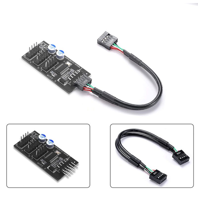 ABQX 9-pins USB-hubconnector,  - Usb Hub recensie en prijs