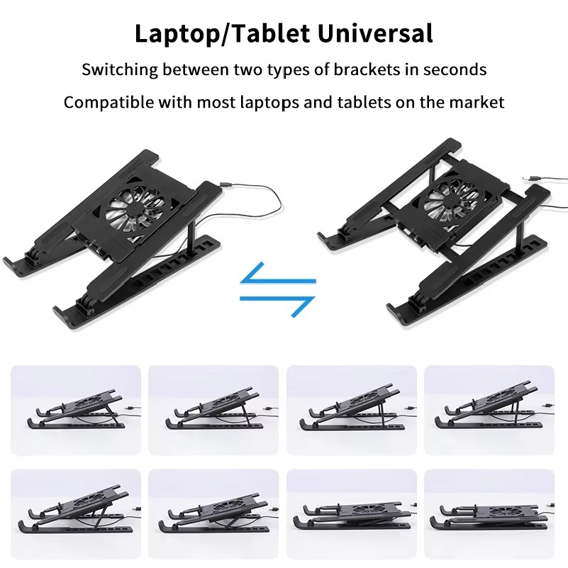 Laptopkoelstandaard, opvouwbar - Laptop Cooling Pad recensie en prijs
