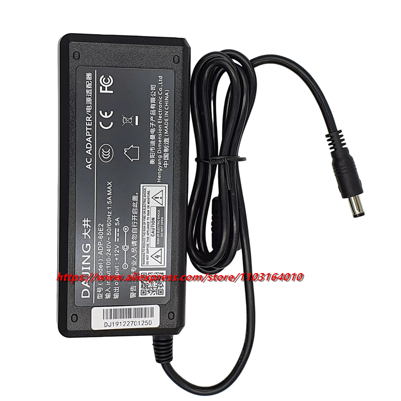 Echte DAJING 12V 5A 60W AC DC  - Laptop Charger recensie en prijs