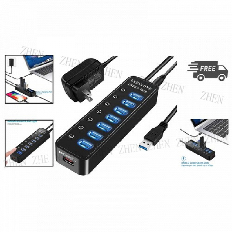 Y USB Hub 3.0 Extender 7-poort - Usb Hub recensie en prijs